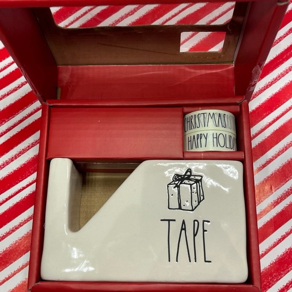 NWT Rae Dunn Tape Dispenser & Set of 2 Washi Tapes in box/office decor/school - Picture 2 of 2